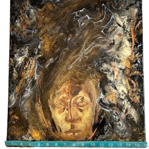 16”x20” Original Mixed Media Painting on Canvas Artwork - Picture 6 of 8